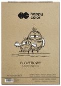 blok szkicownik na spirali plenerow a4/70k 3 kol