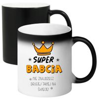 KUBEK MAGICZNY Z NADRUKIEM PREZENT NA DZIEŃ BABCI URODZINY BABCIA