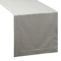 Bieżnik welwetowy jednokolorowy MELINDA 140X180 srebrny