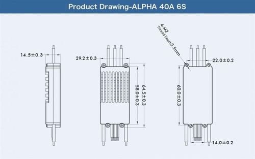 Regulator ESC ALPHA 40A LV 6S do dron wyścigowych na Arena.pl