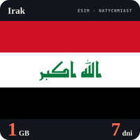 Karta eSIM Internet Irak 1 GB na 7 dni - bez rejestracji