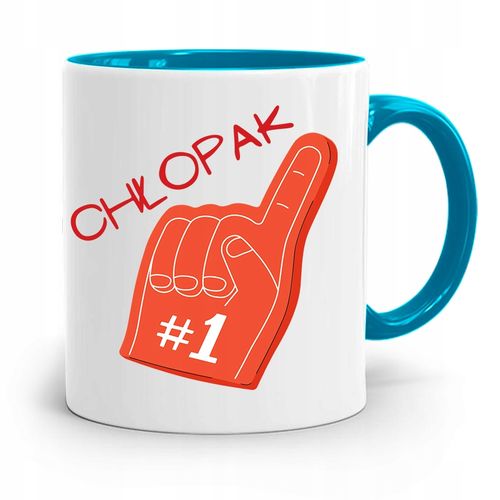 Kubek Błękitny Dla Chłopaka Numer Jeden Prezent Z Nadrukiem Ze Zdjęciem na Arena.pl