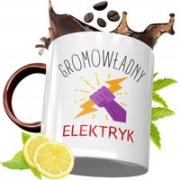 Kubek Bordowy Dla Elektryka Na Urodziny Prezent Z Nadrukiem Ze Zdjęciem