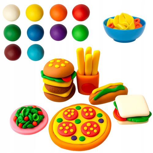 Ciastolina makaron maszynka ciasto masa plastyczna zestaw kreatywny 18w1 na Arena.pl