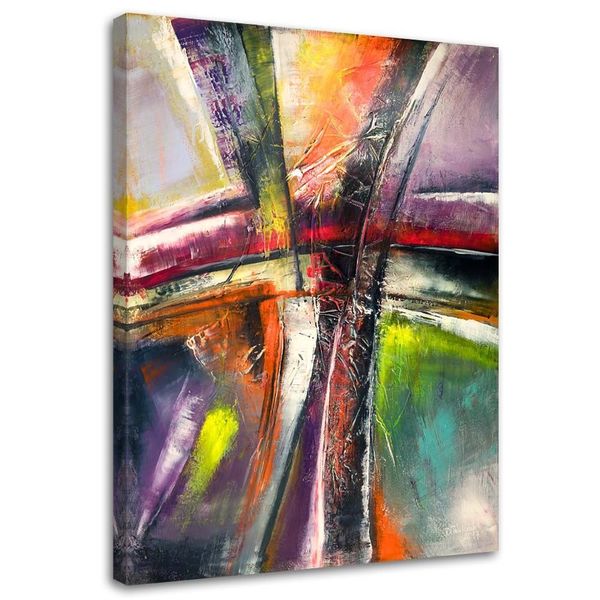 Emaga Obraz na płótnie, Kolorowa Abstrakcja - 80x120 zdjęcie 1
