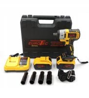 AKUMULATOROWY KLUCZ UDAROWY BEZSZCZOTKOWY DO KÓŁ 21V 1/2'' 2xAKU NASADKI