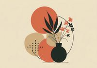 Plakat 66,5x46,5cm Wazon z Kwiatami