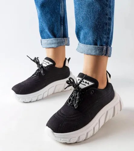 Czarne sneakersy Aisys 38 na Arena.pl