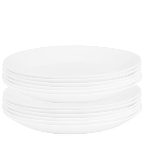 Komplet talerzy Sonia białe 12 szt. na desery na przystawki sałatki na Arena.pl