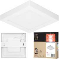 PANEL PLAFON LED NATYNKOWY SUFITOWY KWADRAT 18W