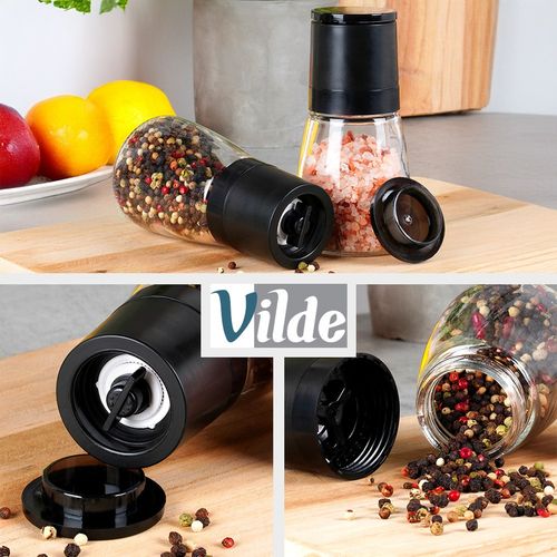 2x Młynek Pieprzu Soli Mielenia Przypraw Młynki Zestaw Młynków Przyprawnik na Arena.pl