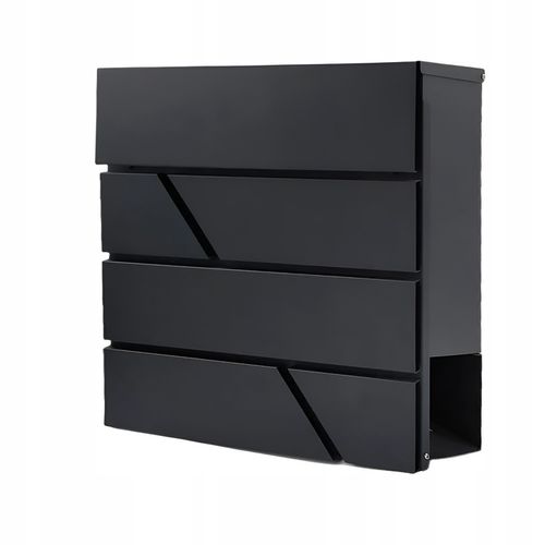 SKRZYNKA POCZTOWA na listy na pocztę CZARNA MAT do domu na ogrodzenie DUŻA na Arena.pl