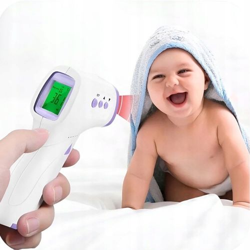 TERMOMETR BEZDOTYKOWY NA PODCZERWIEŃ LCD DLA DZIECI I DOROSŁYCH DOKŁADNY na Arena.pl