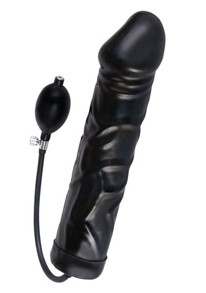 Czarny Pompowany Penis - Giant Latex Balloon zdjęcie 1