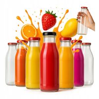 45x KUBUŚ 500ml butelki szklane na sok soczek syrop butelka szklana