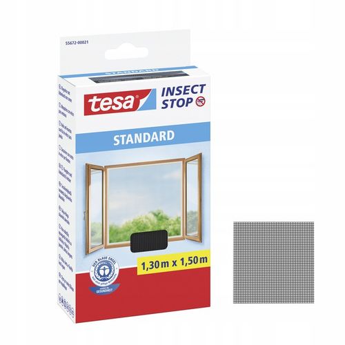 TESA STANDARD Moskitiera na okno - Siatka okienna na rzep 1,3 x 1,5m na Arena.pl