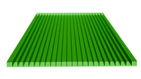 Poliwęglan komorowy 1500x700 zielony 6 mm