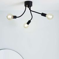 Loftowa LAMPA sufitowa MEDUSA 107930 Markslojd metalowa OPRAWA industrialny plafon peszel wysięgniki czarne