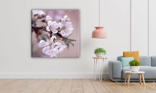 OBRAZ NA PŁÓTNIE 050 Kwiaty 70x70cm na Arena.pl