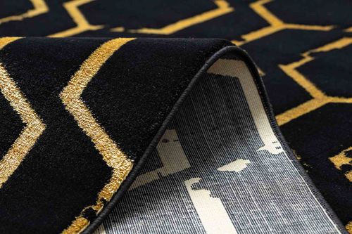 RUG/LU/MOSSE/ARTDECO2/BLACK+GOLD/120x170 na Arena.pl