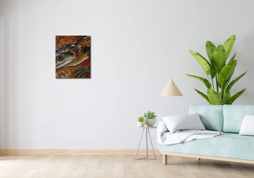 Obraz 40x50cm Oko Jaszczurki na Arena.pl
