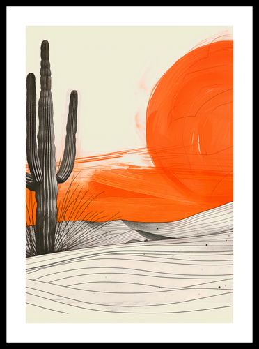 Plakat 70x100cm Kaktus Saguaro na Arena.pl