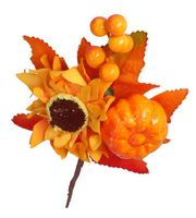 GAŁĄZKA DEKORACYJNA GŁÓG 1SZT GAŁĄZKI JESIENNE DYNIA 21CM