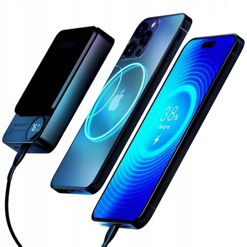 Powerbank 10000 mAh MagSafe QI USB-C Lightning - 3mk HARDY MagSynergy Ni+ na Arena.pl