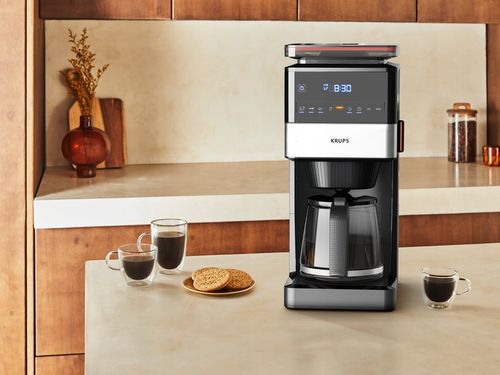 Ekspres przelewowy z wbudowanym stalowym młynkiem KRUPS Grind&BrewXL KM8428 na Arena.pl