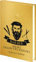 PLANER barbera z nadrukiem DZIENNY kalendarz książkowy A4 złoty srebrny