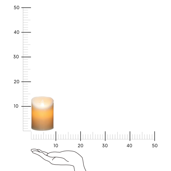 Świeca LED 14cm kremowa zdjęcie 3