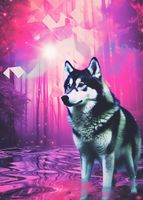 Plakat 25x35cm Wilczy Duch