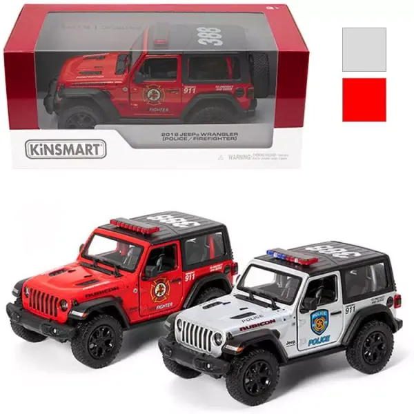 Jeep wrangler policja straż 1:34 zdjęcie 1