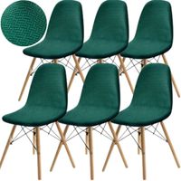 ZESTAW 6 SZT POKROWIEC NA KRZESŁO SKANDYNAWSKIE