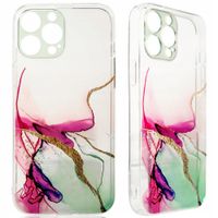 marble case etui do iphone 12 pro max żelowy pokrowiec marmur miętowy