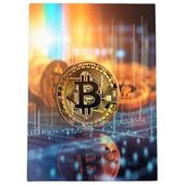 2 x Obraz 100x70 bitcoin złota moneta cyfry krypto art