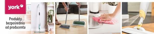 Mop gąbkowy TOP 27cm do podłóg ściągaczka wyciskany kij teleskopowy York na Arena.pl