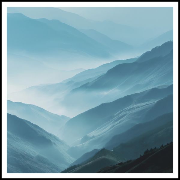 Plakat 100x100cm Między Chmurami zdjęcie 3