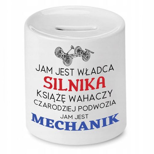 Skarbonka Dla Mechanika Jam Jest Mechanik Prezent Z Nadrukiem Ze Zdjęciem na Arena.pl