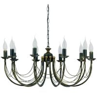 LAMPA wisząca ARES 206 Nowodvorski pałacowa OPRAWA metalowy zwis świecznikowy na łańcuchu maria teresa czarny złoty