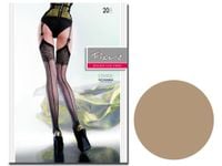 Pończochy do pasa Edvige 20 den ze szwem Natural 2