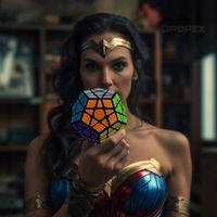 TRUDNA KOSTKA MEGAMINX - NOWSZY MODEL + PODSTAWKA PREZENT URODZINY WAKACJE