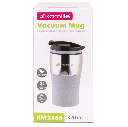 KUBEK TERMICZNY stalowy TERMOS do kawy herbaty szczelny KAMILLE 320ml na Arena.pl