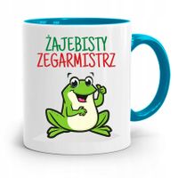 Kubek Błękitny Dla Zegarmistrza Żajebisty Prezent Z Nadrukiem Ze Zdjęciem