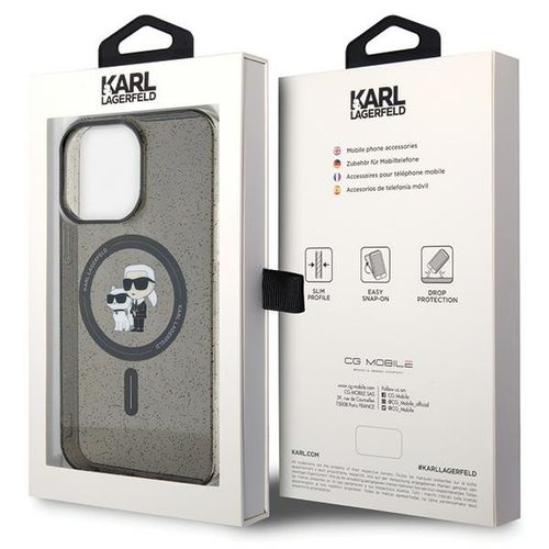 Etui Karl Lagerfeld do iPhone 15 Pro Max, Czarny, MagSafe na Arena.pl