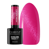 CLARESA Lakier hybrydowy Cat Eye Neon DARK PINK - 5g
