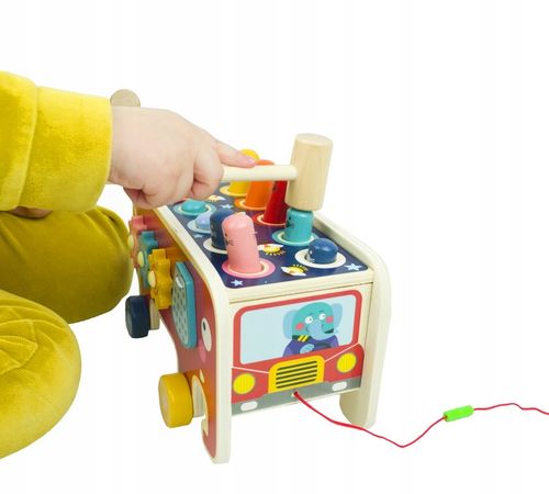 LT301 WBIJAK SŁOŃ DREWNIANY MONTESSORI KOSTKA EDUKACYJNA na Arena.pl