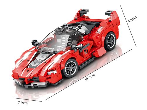 ZESTAW KLOCKI TECHNICZNE  AUTO CZERWONE na Arena.pl