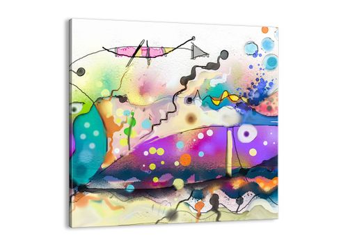 Obraz Na Płótnie - Ryby Pastele  - 70X70 Cm - Ac70X70-4096 na Arena.pl
