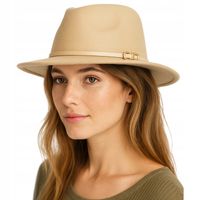 KAPELUSZ FILCOWY PANAMA FEDORA DAMSKI MĘSKI